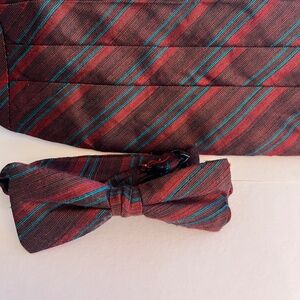 Pure Silk cummerbund and matching tie and suspenders